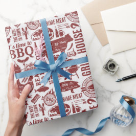 Barbecue Bbq Grilling ラッピングペーパー