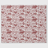 Barbecue Bbq Grilling ラッピングペーパー (フラット)