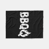 Barbecue Bbq Joke Gift For Grill Timer Smoker Camn フリースブランケット (正面(横))