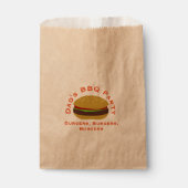 Barbecue Burger Party Backyard BBQ Favor Bag フェイバーバッグ (正面)