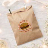Barbecue Burger Party Backyard BBQ Favor Bag フェイバーバッグ (クリップ留めされた状態)