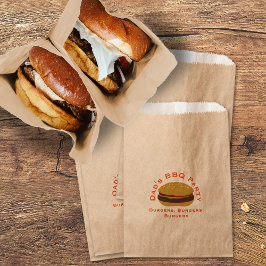 Barbecue Burger Party Backyard BBQ Favor Bag フェイバーバッグ