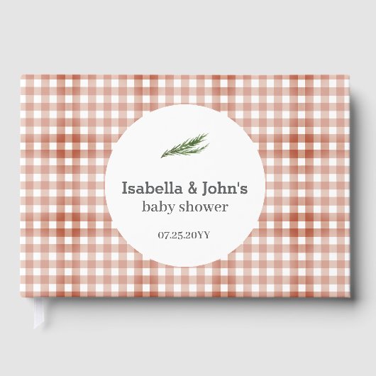 Barbecue Couples Baby Shower ゲストブック (正面)