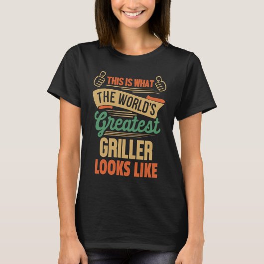 Barbecue  Greatest Griller In The World Tシャツ (正面)
