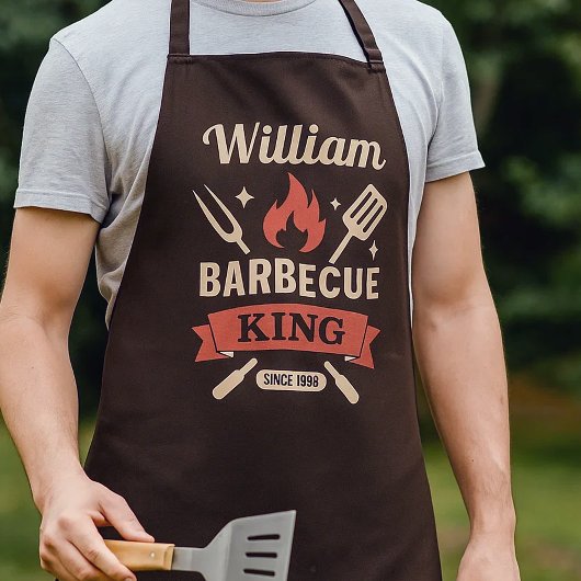 Barbecue King Custom Grill Apron -Personalize Name エプロン