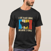 Barbecue Retro I Like Black Angus And Maybe 3 Peop Tシャツ (正面)
