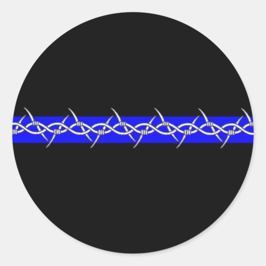 Barbed Blue Lineの修正 ラウンドシール (正面)