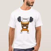 Barbellとの強さトレーニングでコーヒー Tシャツ (正面)