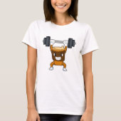 Barbellとの強さトレーニングでコーヒー Tシャツ (正面)