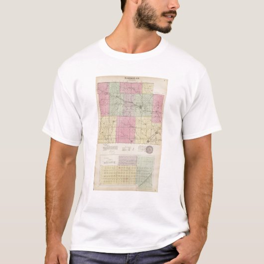 Barber郡およびHazelton、カンザス Tシャツ (正面)