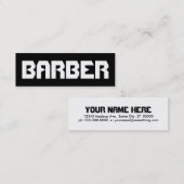 BARBER スキニー名刺 (正面/裏面)