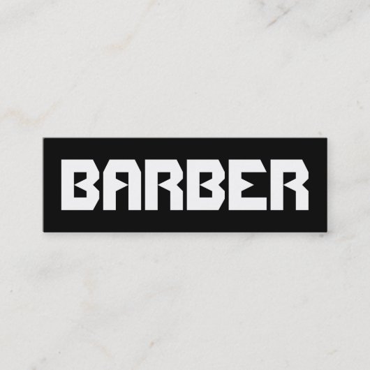 BARBER スキニー名刺 (正面)