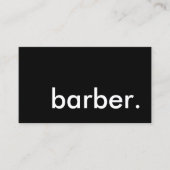 barber. 名刺 (正面)