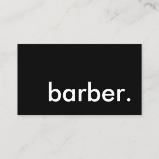 barber. 名刺