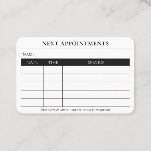 Barber Appointment QR Code Scissor and Comb  名刺 (裏面)