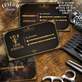 Barber Barbershop Professional Photo Business Card 名刺