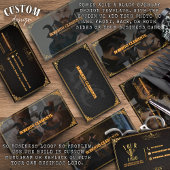 Barber Barbershop Professional Photo Business Card 名刺