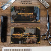 Barber Barbershop Professional Photo Business Card 名刺