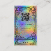 Barber Business Card | Holographic Barbershop  名刺 (裏面)