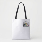 Barber Cat Sharpest Crew - Premium Artistic Tote B トートバッグ (正面)