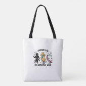 Barber Cat Sharpest Crew - Premium Artistic Tote B トートバッグ (裏面)