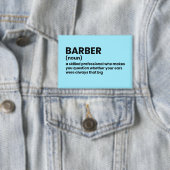 Barber Definition Joke 缶バッジ (インサイチュ)