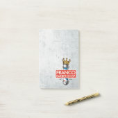 Barber Hair Shop King Crown Barber Pole Hair Salon ポストイット (デスク上)