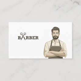 Barber Hair Stylist Modern Simple Minimalist 名刺