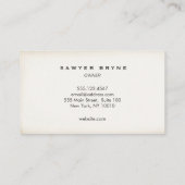 Barber Hair Stylist  Scissors Rustic 名刺 (裏面)