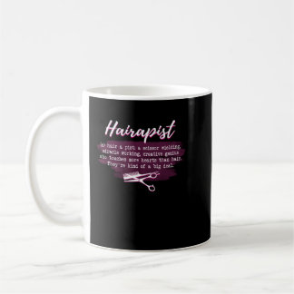 Barber Hairapist Definition Gift For Haircutter Ha コーヒーマグカップ