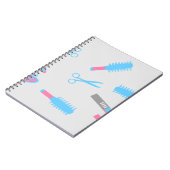 Barber Hairdresser Notebook ノートブック (左側)
