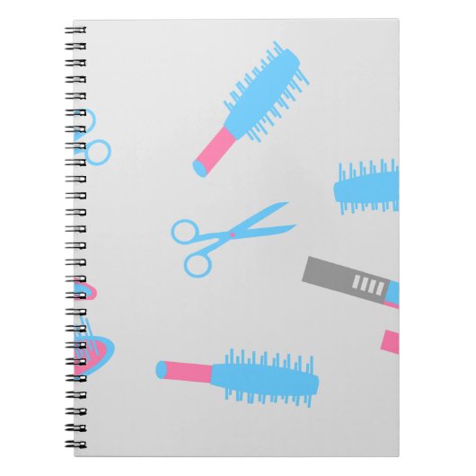 Barber Hairdresser Notebook ノートブック (正面)