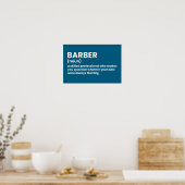 Barber Humor Definition Poster ポスター (キッチン)