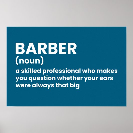 Barber Humor Definition Poster ポスター (正面)