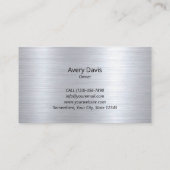 Barber Modern Hair Stylist Scissor Barber Pole 名刺 (裏面)