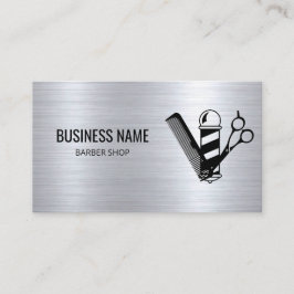 Barber Modern Hair Stylist Scissor Barber Pole 名刺