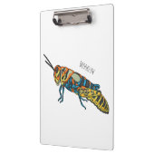 Barber pole grasshopper cartoon illustration  クリップボード (左)