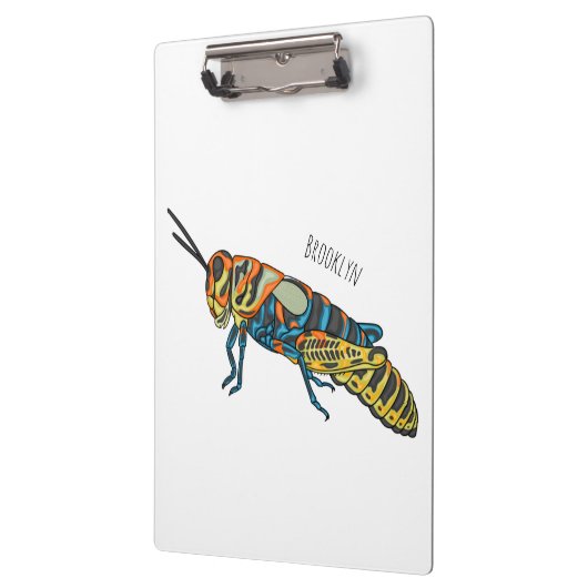 Barber pole grasshopper cartoon illustration  クリップボード (左)