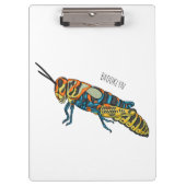 Barber pole grasshopper cartoon illustration  クリップボード (正面)