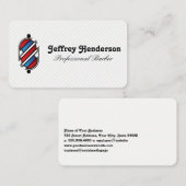 Barber Pole Logo 名刺 (正面/裏面)