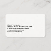 Barber Pole Logo 名刺 (裏面)