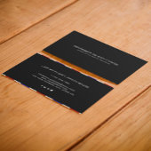 Barber Red White Blue Horizontal Personalized  名刺