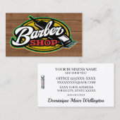 Barber Shop Business Card 名刺 (正面/裏面)