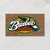 Barber Shop Business Card 名刺 (正面)