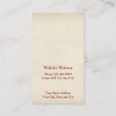 Barber Shop Business Card 名刺 (裏面)