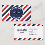 Barber Shop Business Card 名刺 (正面/裏面)