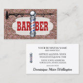 Barber Shop Business Card 名刺 (正面/裏面)