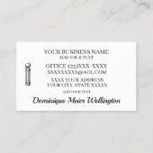 Barber Shop Business Card 名刺 (裏面)