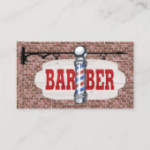 Barber Shop Business Card 名刺 (正面)