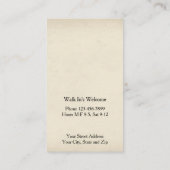 Barber Shop Business Card 名刺 (裏面)